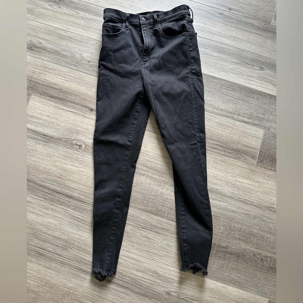 Abercrombie Women’s Ultra High Rise Super Skinny Black Jeans